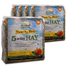 Tigerbox 5kg Timothy Rich 5-a-Day Hay Foraging Feed for Rabbits, Guinea Pigs & Chinchillas