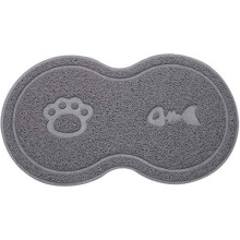 SunAter Silicone Pet Feeding Mat, Feeding Bowl Mat Waterproof Non-slip Pet Food PVC Mat for Cats and Dogs