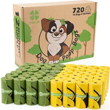 YORJA Dog Poo Bags, 720 Pet Poop Bags, Extra Thick and Strong 100% Leak-Proof Biodegradable Waste Bags