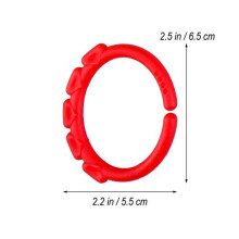 YeahiBaby 24pcs Baby Teether Ring Link Rings Toys Infant Links Rattle Strollers Crib Travel Toys