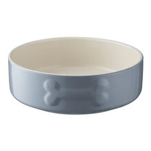 Mason Cash Ceramic Dog Bowl, 15 cm, grey