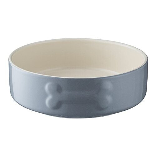 Mason Cash Mason Cash Ceramic Dog Bowl, 15 cm, grey