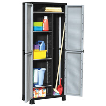 vidaXL Plastic Cabinet Home Organiser Storage Locker Rack Cabinet Cupboard