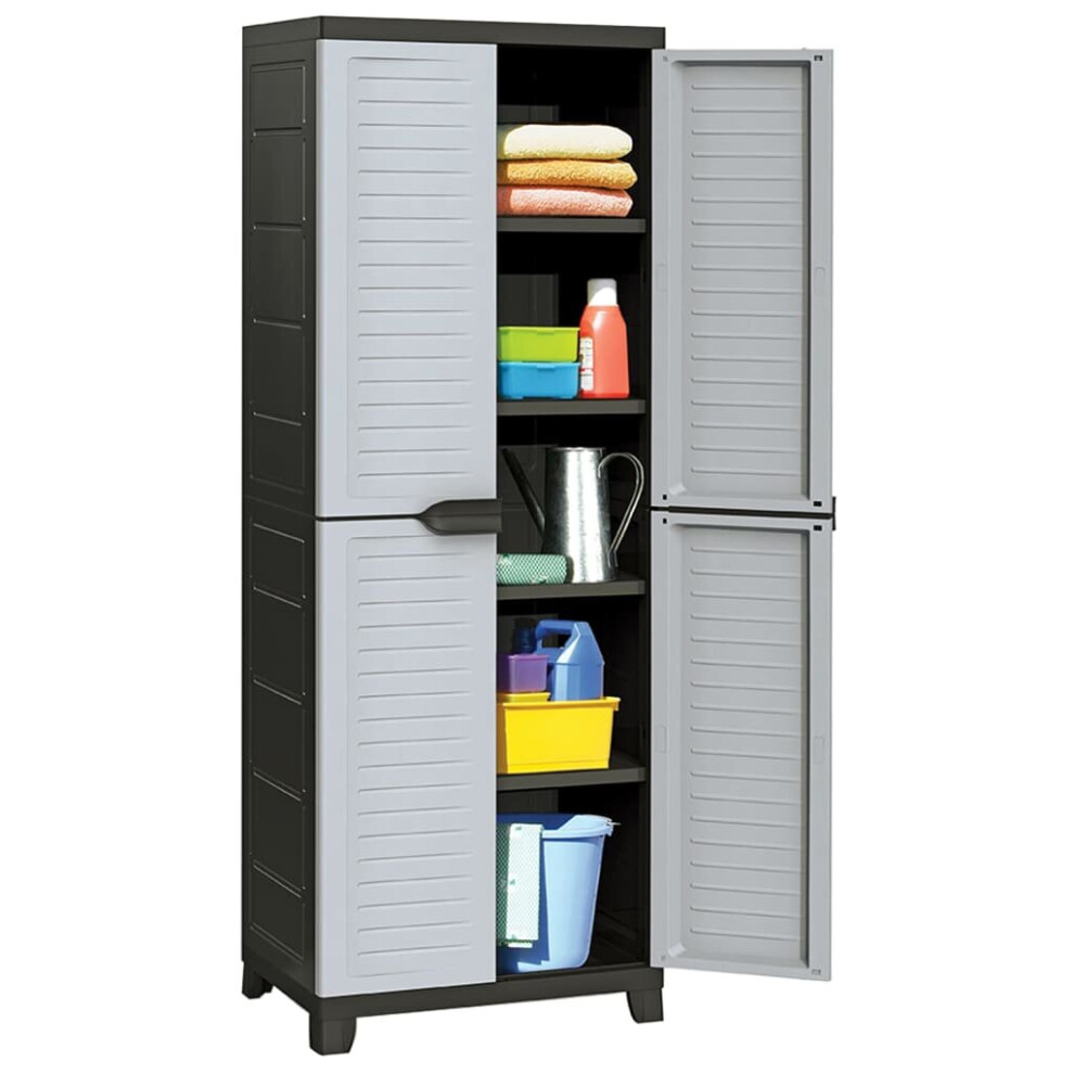 vidaXL Plastic Cabinet Home Organiser Storage Locker Rack Cabinet Cupboard