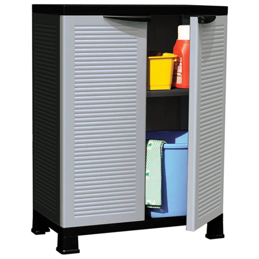 vidaXL Plastic Cabinet Home Organiser Storage Locker Rack Cabinet Cupboard