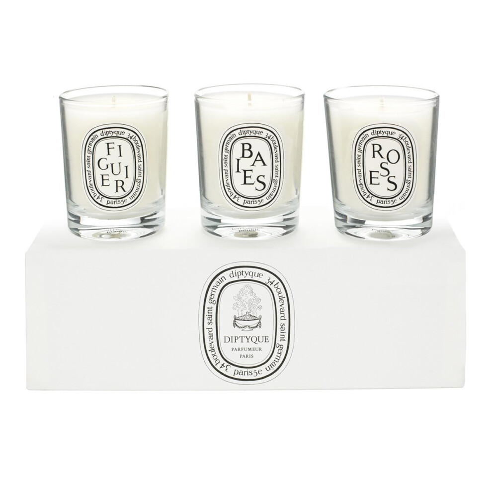 Diptyque - Candle Set Baies Figuier Rose (3x70g)