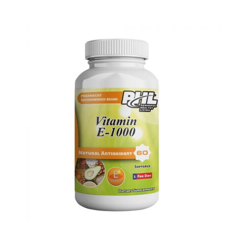 PHL Vitamin E-1000 IU Softgels 60's