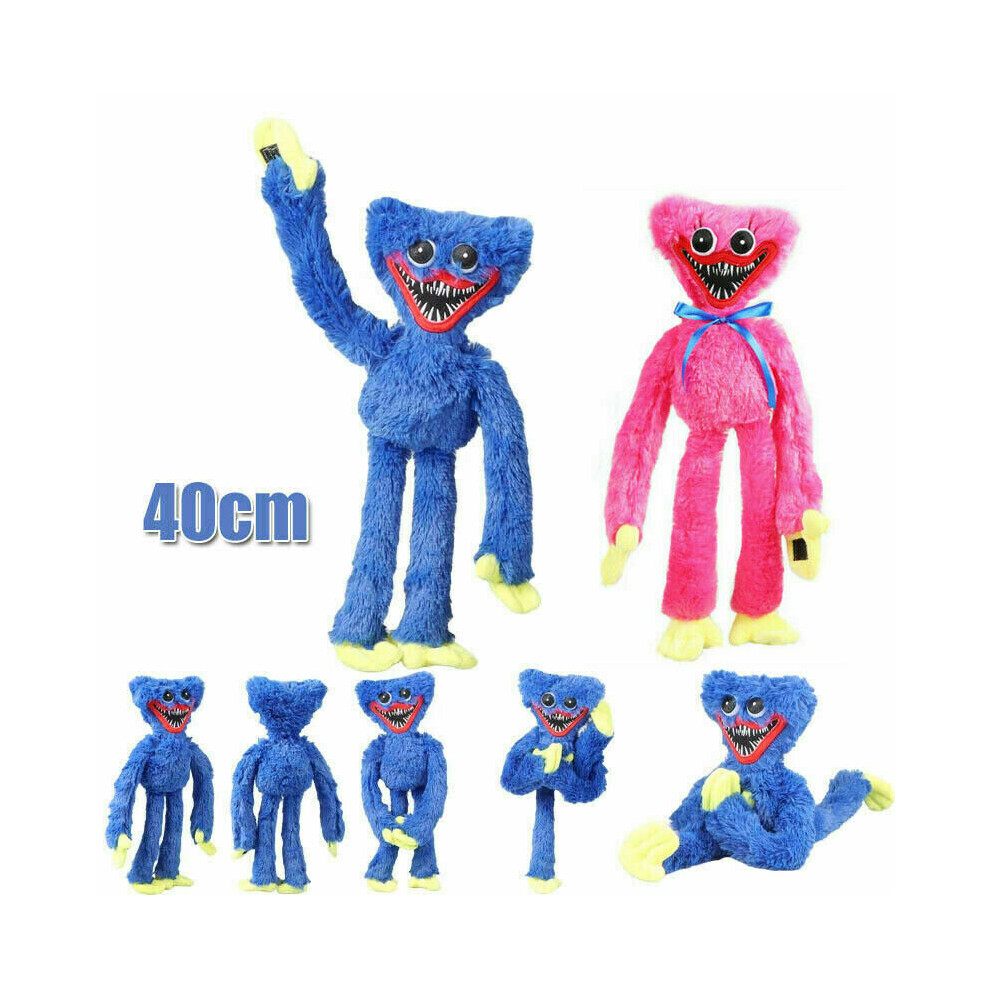 Youtook (+Pink) Poppy Playtime Huggy Wuggy Plushie 40Cm Plush Doll Blue/Pink