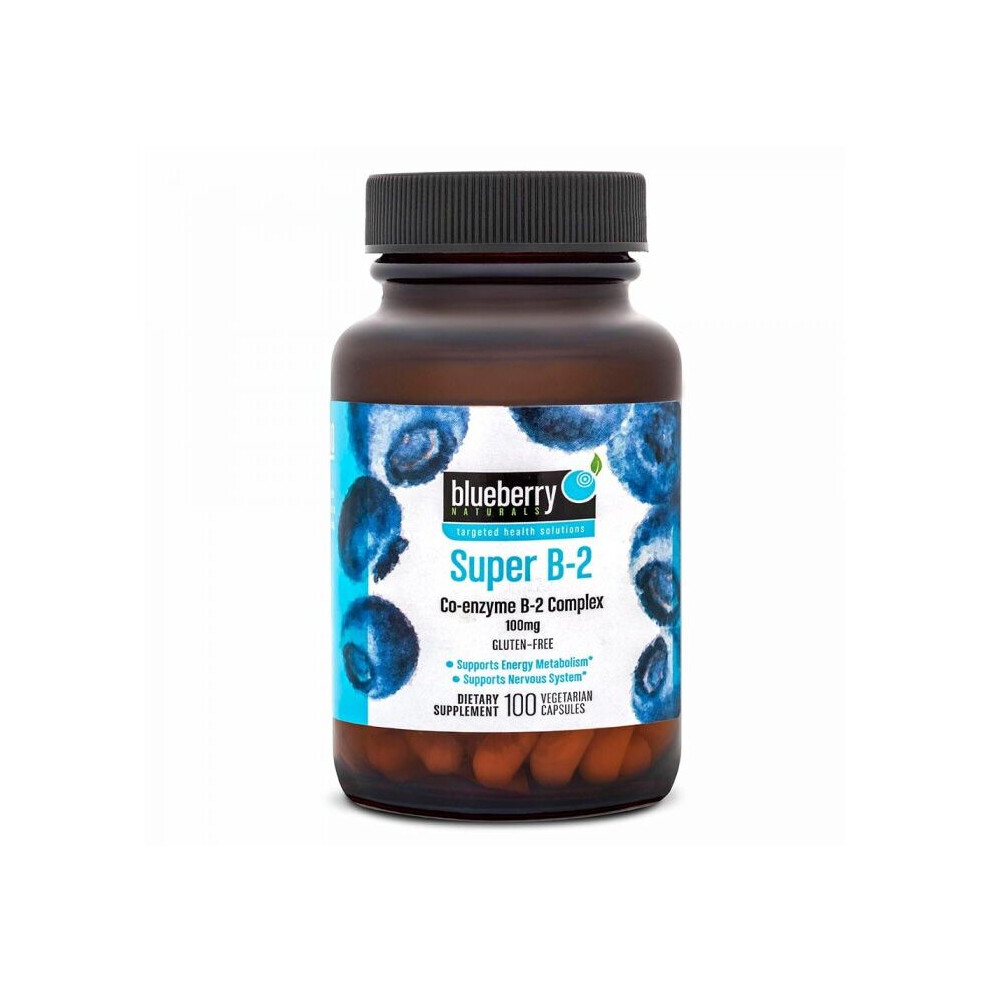 Blueberry Naturals Super B-2 100 Mg Vegetarian Capsules 100'S B0036