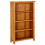 VidaXL vidaXL Solid Oak Wood 4-Tier Bookcase Living Room Book Shelf Display Unit 1