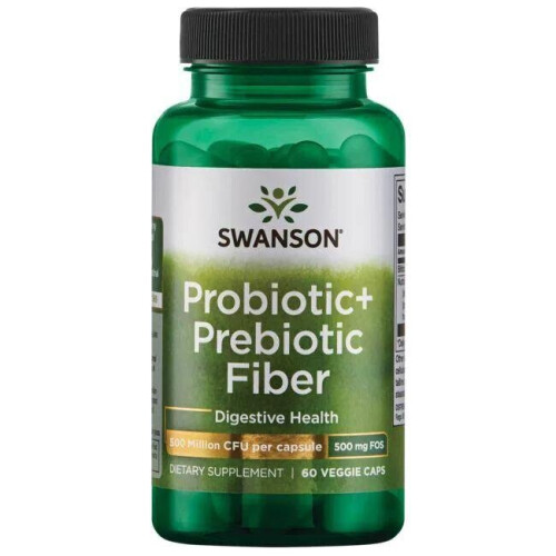 Swanson Probiotic+ Fibre Prébiotique - 60 vcaps