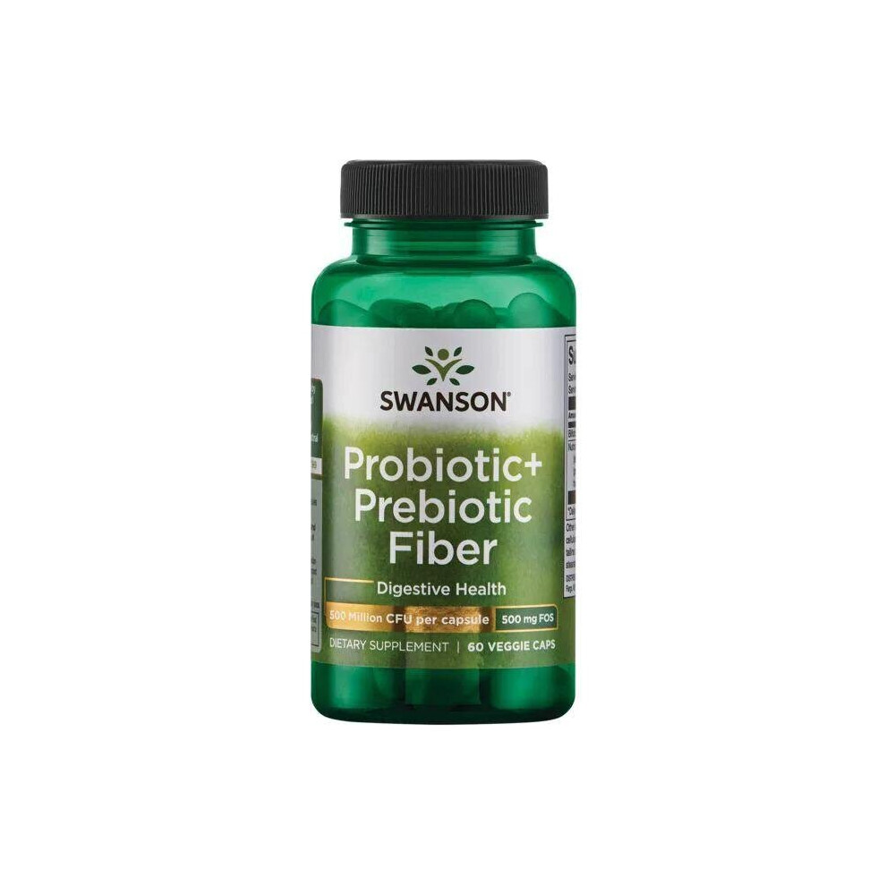 Swanson Probiotic+ Prebiotic Fiber - 60 Vcaps