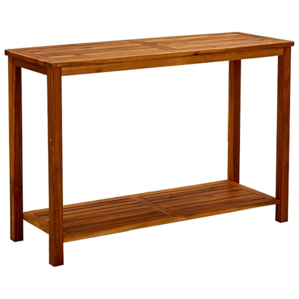 Vidaxl Solid Acacia Wood Garden Console Table Outdoor Patio Wooden Side Table Brown