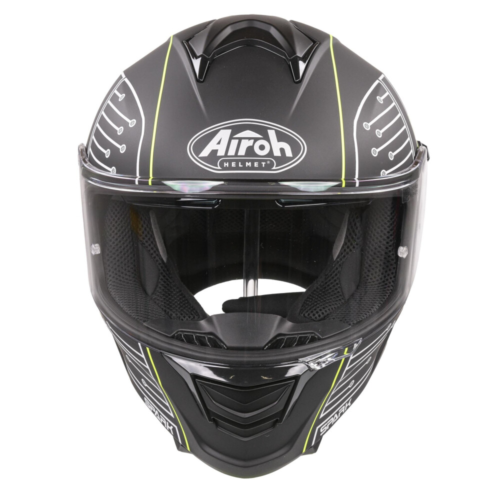 Airoh Spark Flow Helmet - Circuit Matt (Extra Small) Black 8029243305101