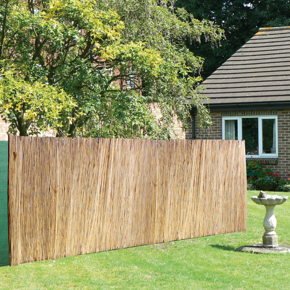 Bamboo Reed Slat Screening Garden Privacy Fencing Outside Panel Rolls