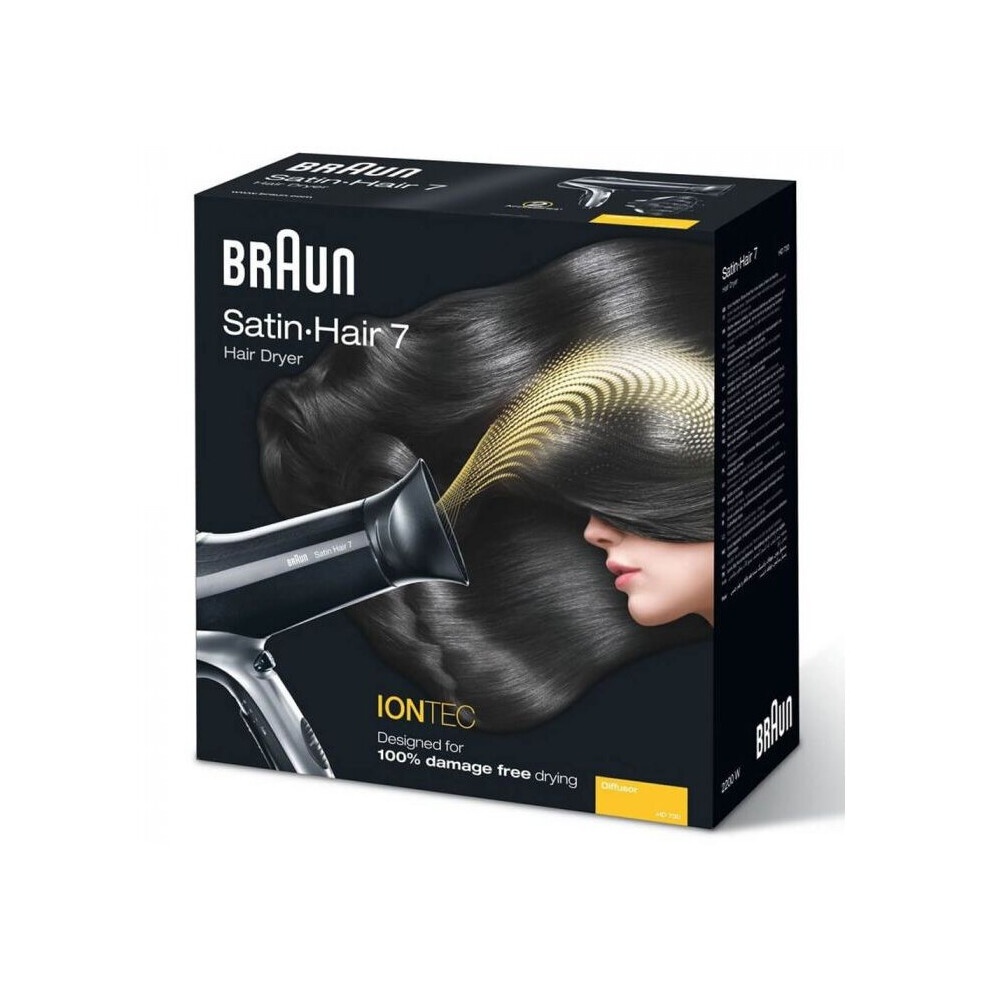 Braun Satinpro Hair Dryer HD730  Satinpro Hair Dryer for Hair Styling