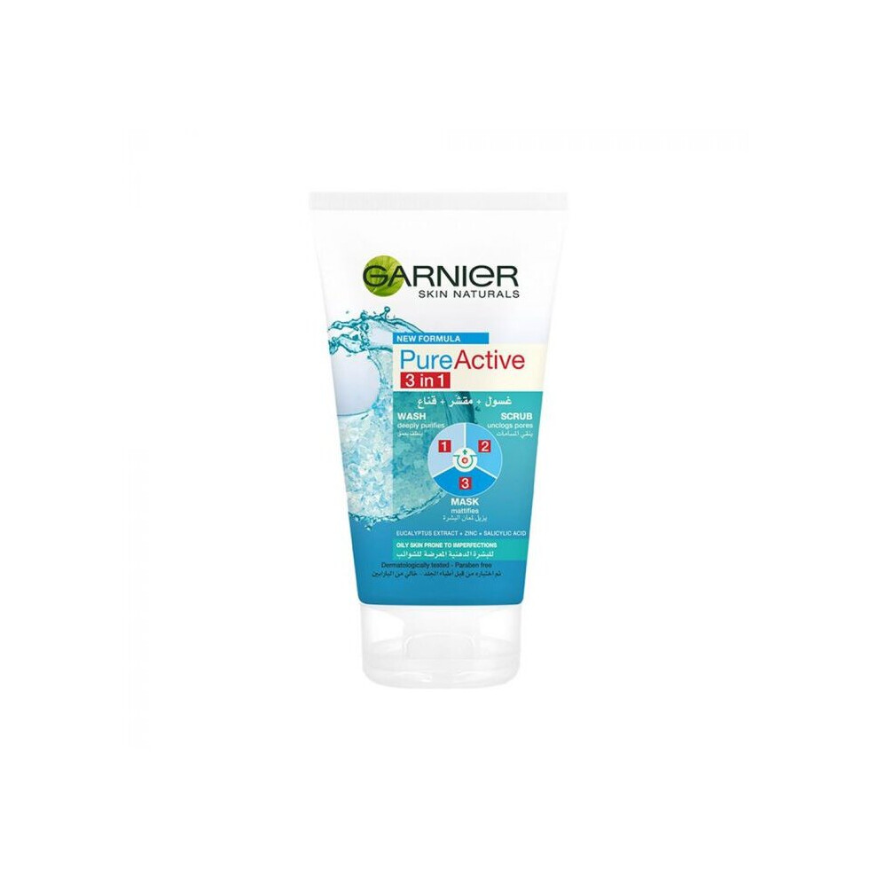 Garnier SkinActive Pure Active 3-in-1 Wash Scrub and Mask 15