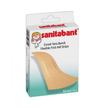 Sanitabant Flexible First Aid Plaster Adhesive Bandages 12's