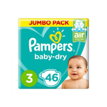 Babies formula Comfortable Diapering: Pampers Active Baby Dry 3 4-9 kg Medium 46's