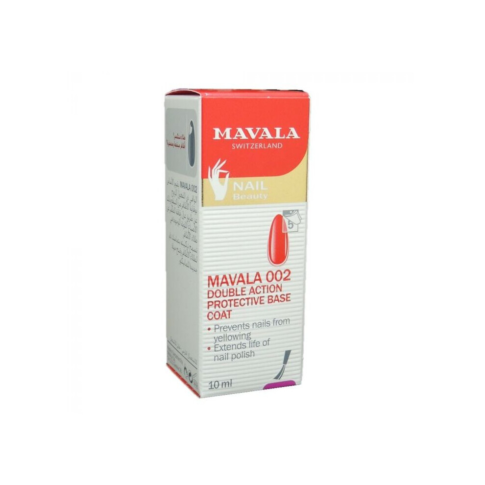 Mavala 002 Double Action Protective Base Coat  Nail Care Product 10ml