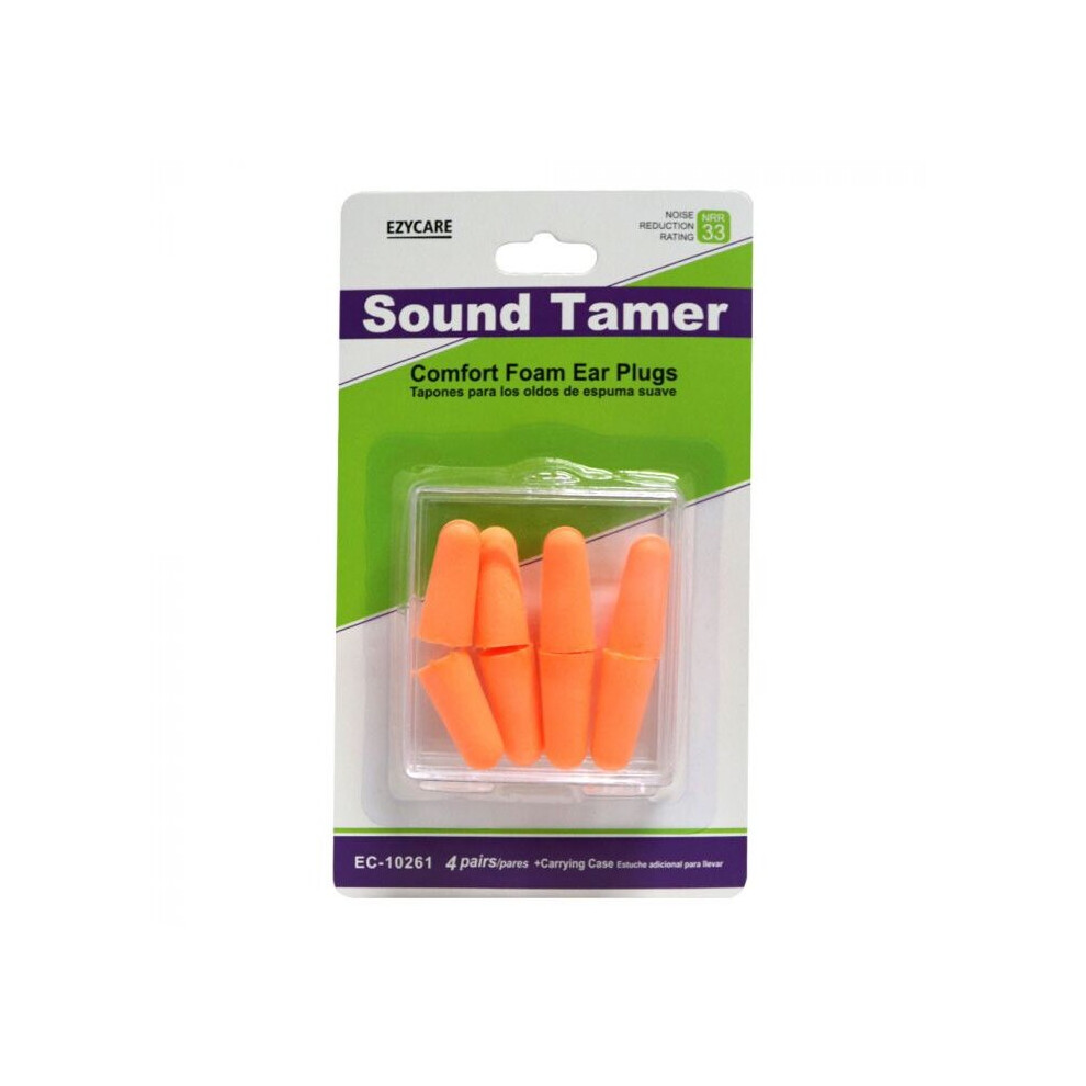 Ezycare Sound Tamer Comfort Foam Ear Plugs 4 Pairs 10261 4906999909262