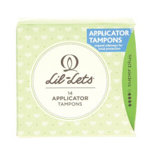 Lil-Lets Applicator Tampons Super Plus Reliable Feminine Hygiene Protection 14's