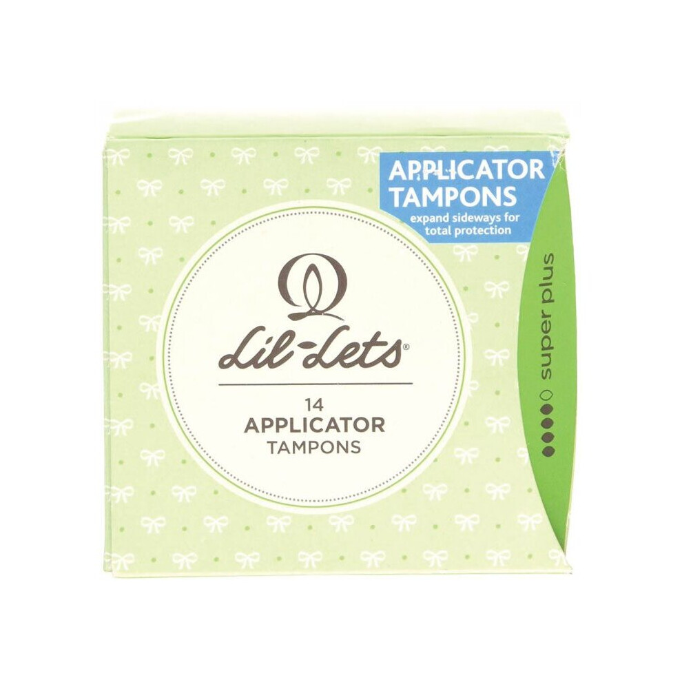 Lil-Lets Applicator Tampons Super Plus Reliable Feminine Hygiene Protection 14's