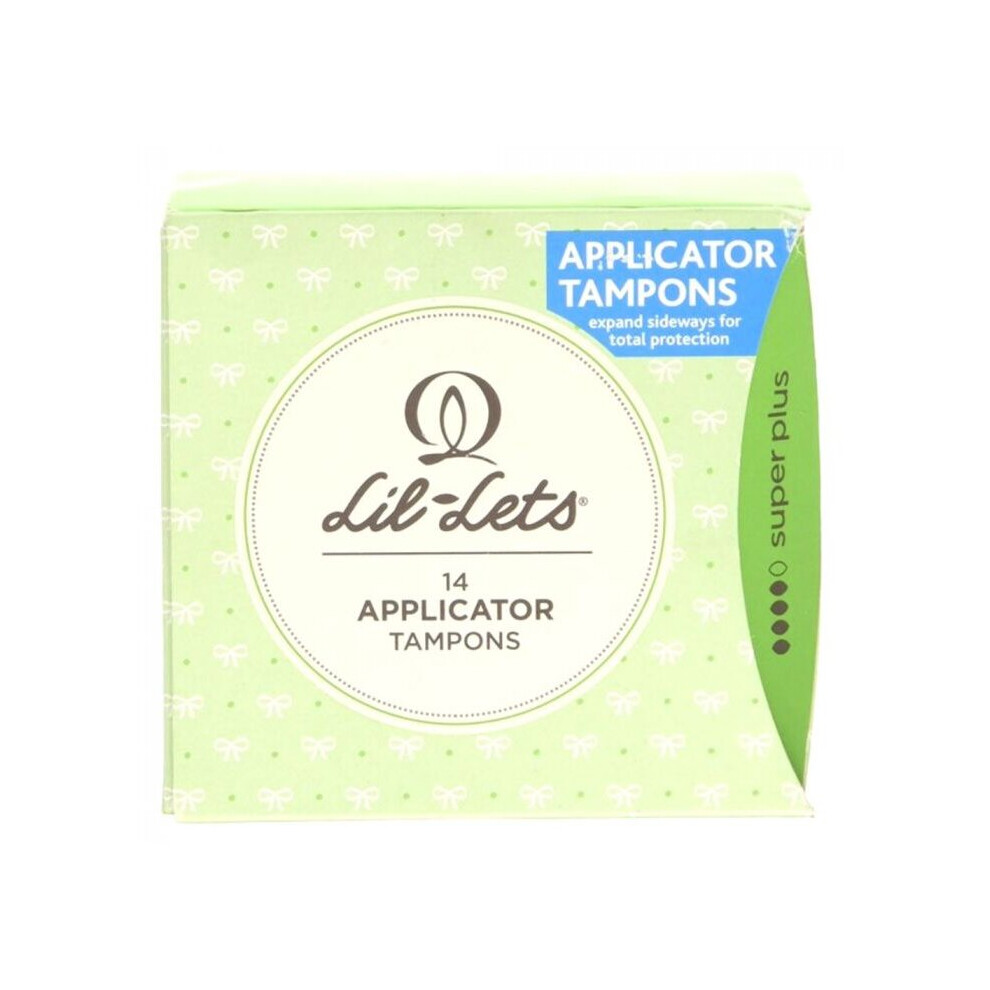 Lil-Lets Applicator Tampons Super Plus : Dependable Feminine Hygiene Protection for Heavy Flow Confidence 14's