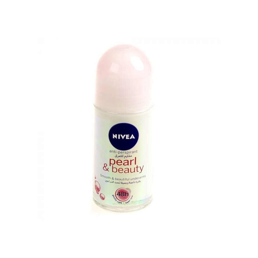 Nivea Pearl & Beauty Antiperspirant Roll-On - Long-lasting Protection, 50ml