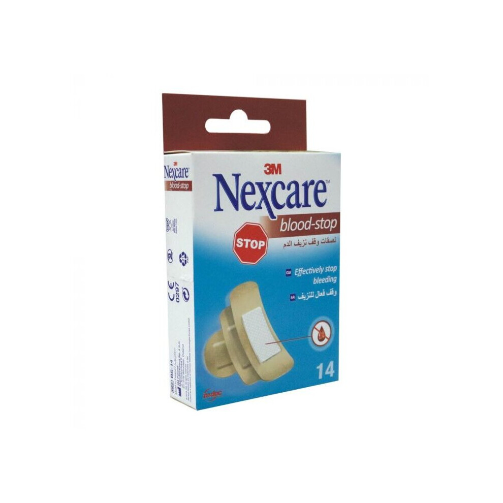 3M Nexcare Blood-Stop Bandages, Assorted, First Aid Kit For Small Injury 14S, One Size