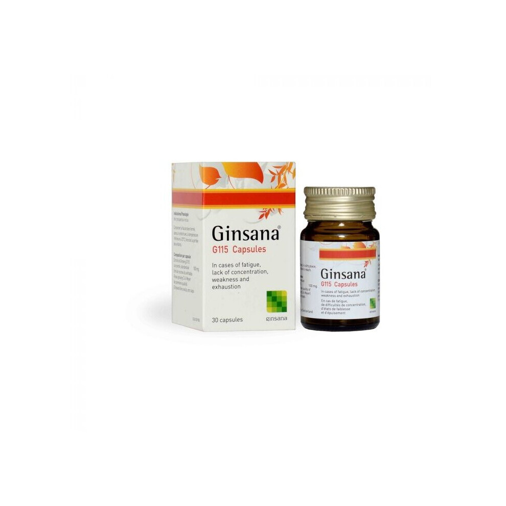 Ginsana Capsules Energising Combats Fatigue - 30 capsules