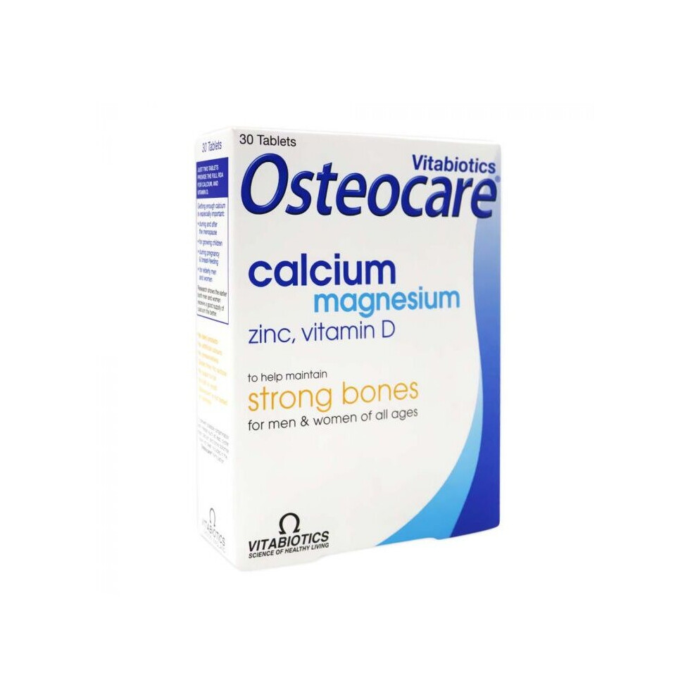 Vitabiotics Osteocare Tablets 30'S Includes Calcium, Magnesium, Zinc