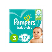 Pampers Baby Dry 3 5-9 kg Carry Pack 17's