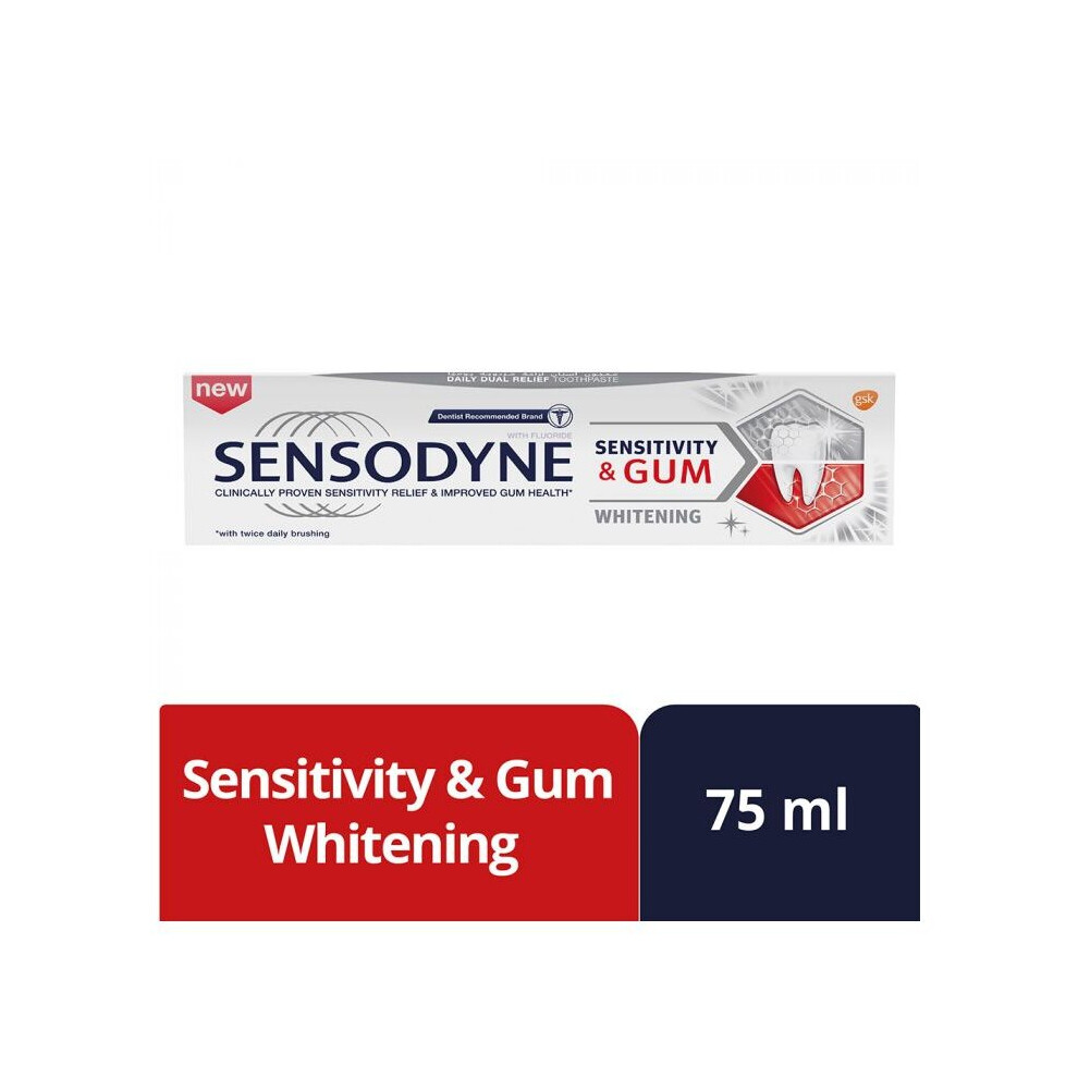 Sensodyne Sensitivity and Gum Whitening Toothpaste 75ml