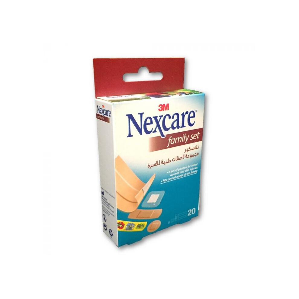 3M Nexcare Family Set Bandages 20'S