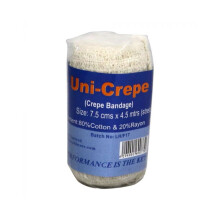 Uni-Crepe Cotton Crepe Bandage 10 cm x 4.5m: Supportive Compression for Injuries