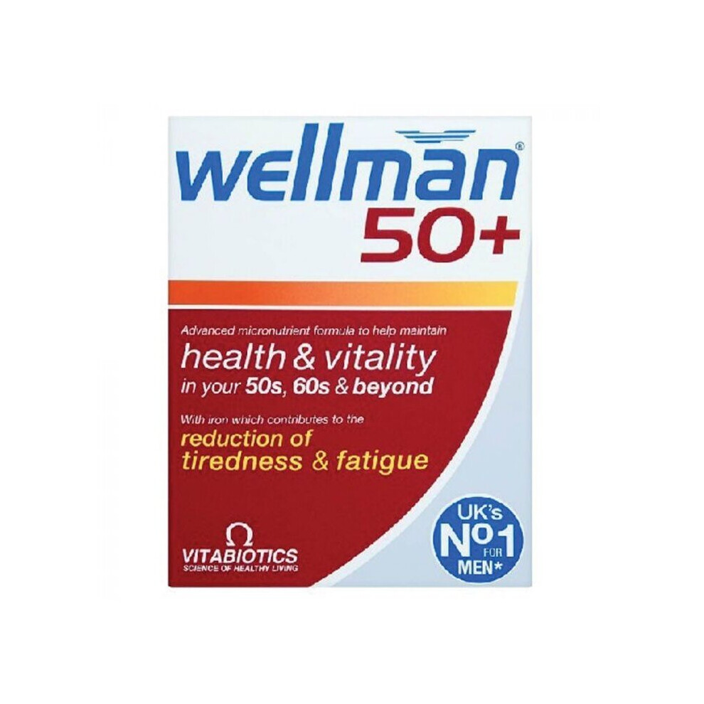 Vitabiotics Wellman 50+Tablets Empower Your Health Journey 30's