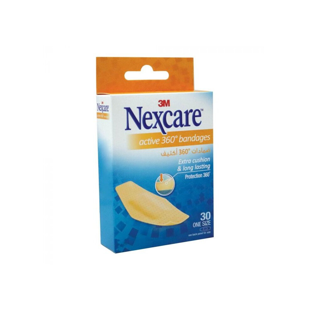 3M Nexcare Active Bandages 30'S, Extra Cushion And Long Lasting