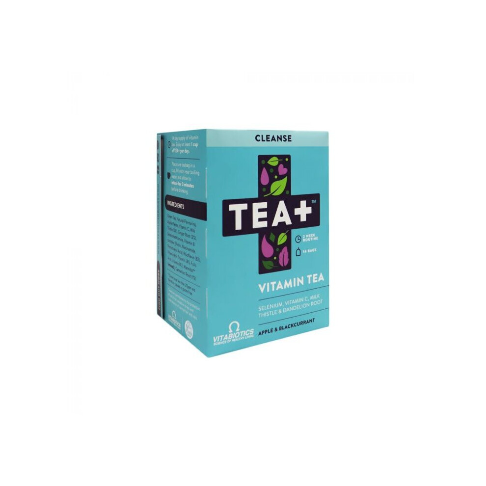 Vitabiotics Tea+ Cleanse Vitamin Tea Refresh Your System 14's