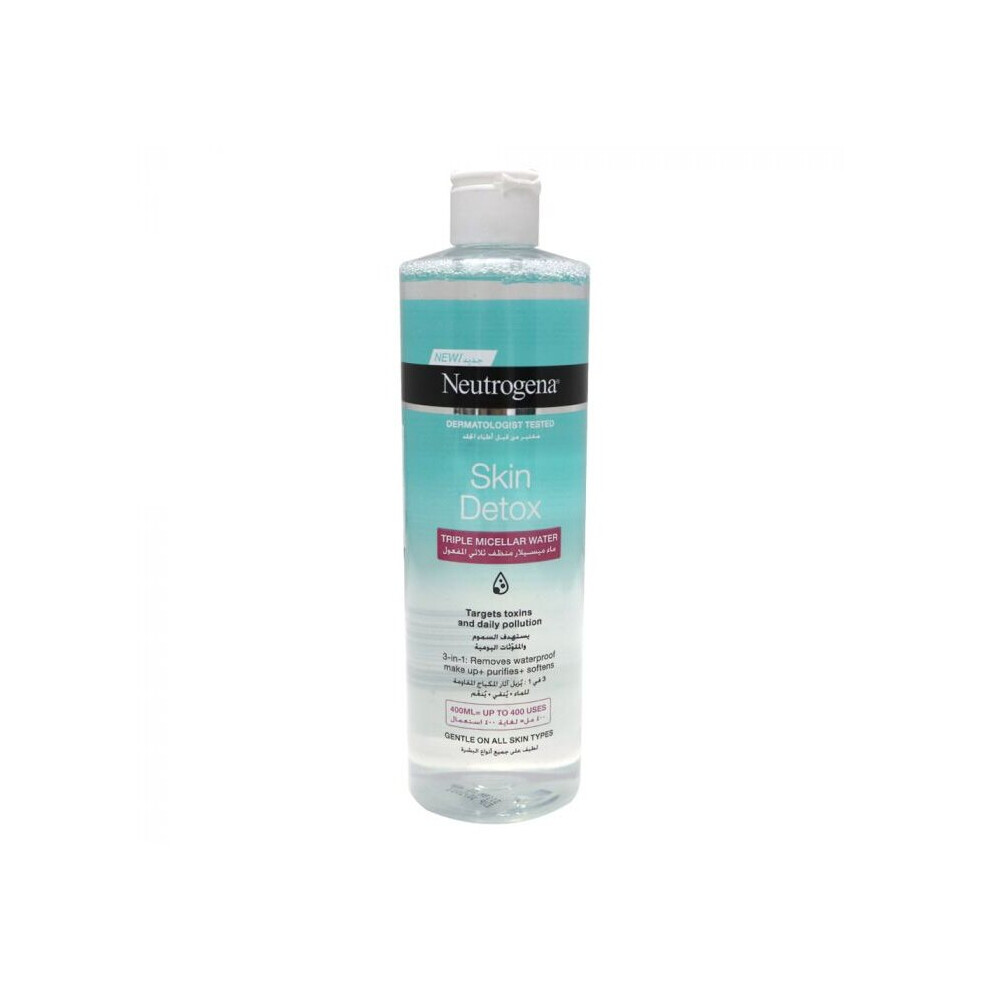 Neutrogena Skin Detox Triple Micellar Water Cleansing Solution 400Ml