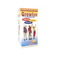 Growlyn Liquid 200ml, Growth And Appetite Tonic, Orange Flavor