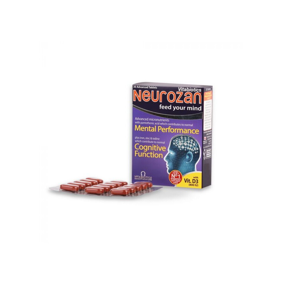 Vitabiotics Neurozan Tablets 30's, Helps To Safeguard Dietary