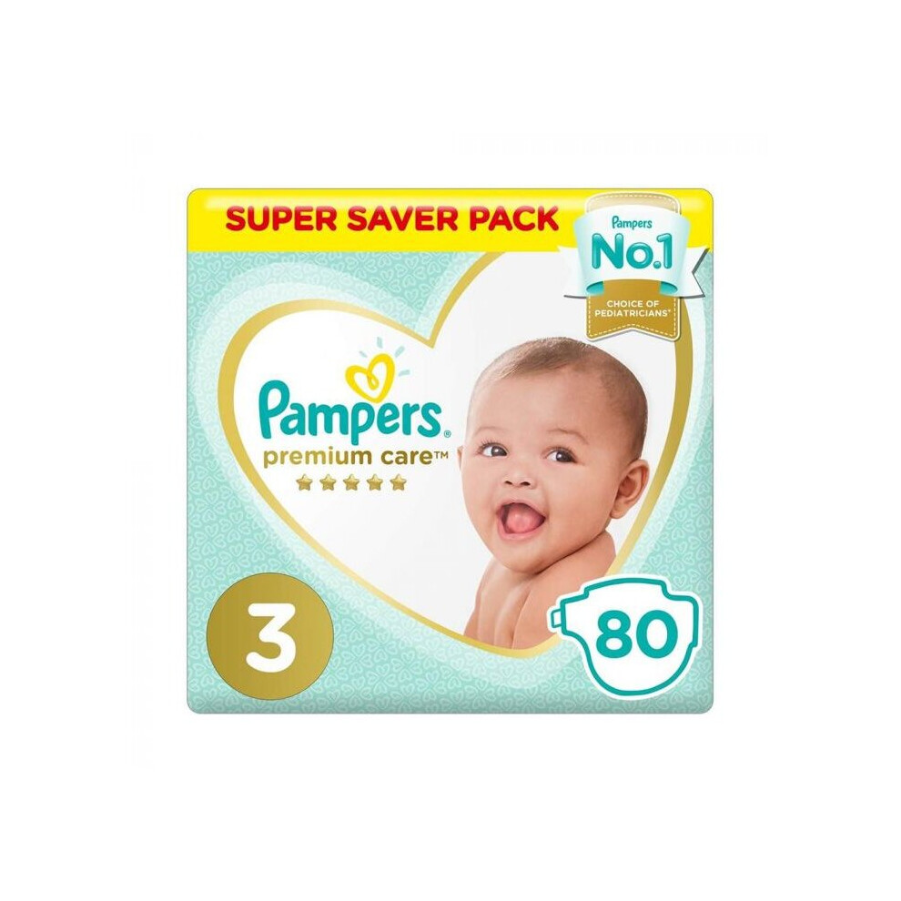 Babies Formula Premium Care Diapers Size 3: Premium Care Size 3 5-9 Kg Carry Pack Pampers