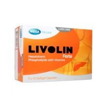 Livolin Forte Capsules - 30's | Liver Health Support with Essential Phospholipids, Promotes Detoxification & Overall Wellbeing