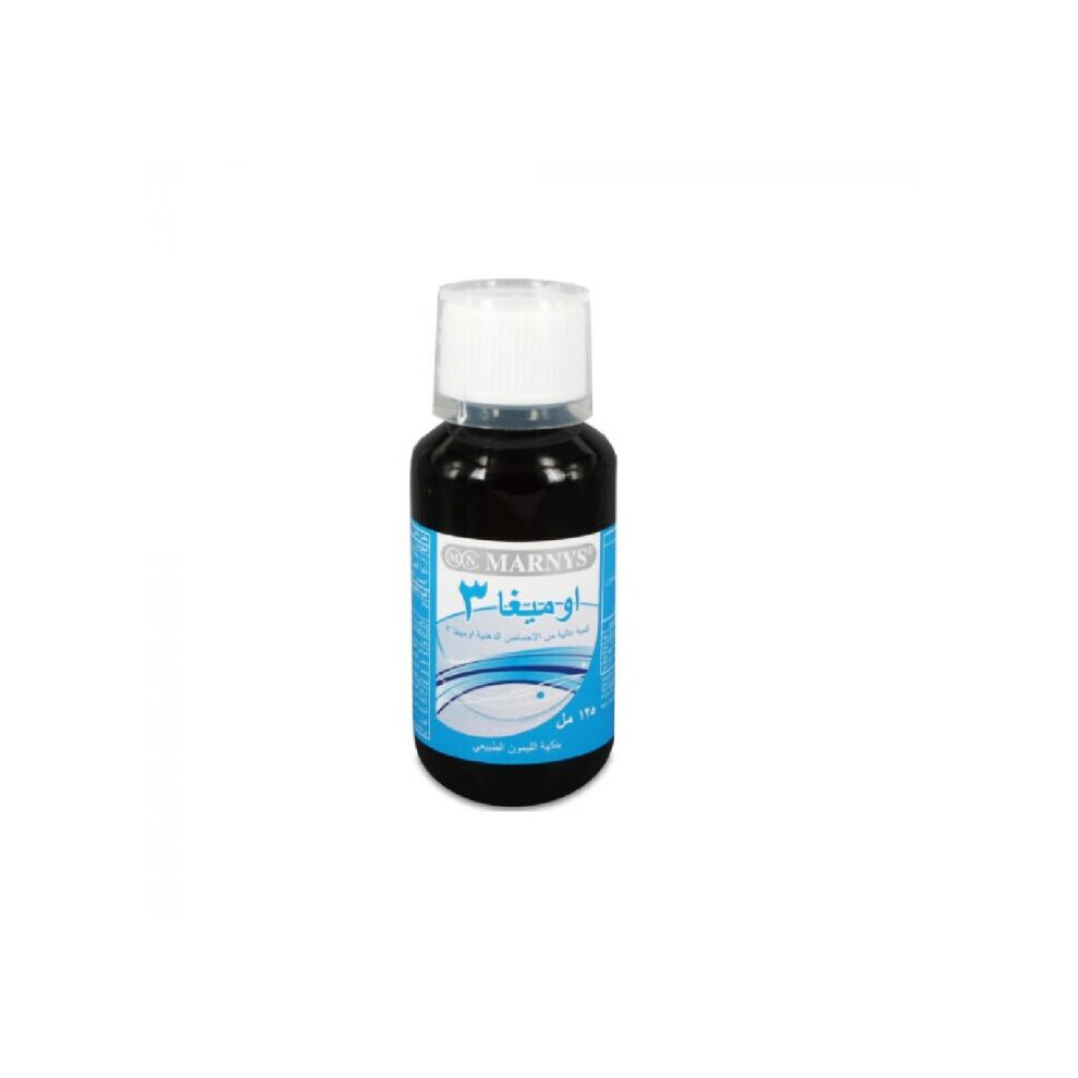 Marnys Omega 3 Liquid 125Ml, Supports Cardiac, Brain And Eye Health