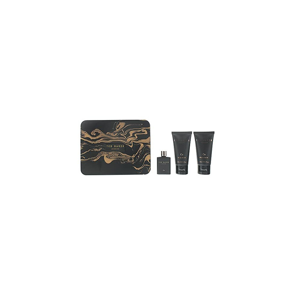 Ted Baker Cu Gift Set: 12.5ml EDT, 50ml Body Wash & 50ml Aftershave Balm-image-OPC-P8QVZ78-NEW