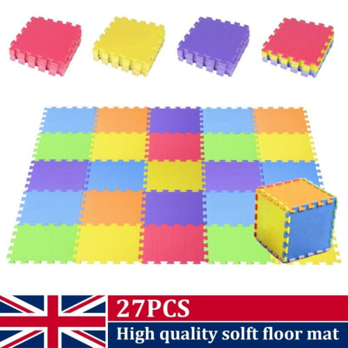 27pcs Baby Crawling Puzzle Mat Soft EVA Foam Kids Play Carpet Mats Gym