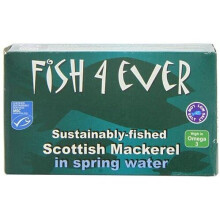 Fish4Ever Mackerel in Spring Water 125g (Pack of 10)