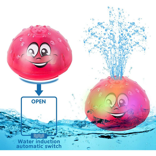2 in 1 Squirt Spray Water Toy LED Light Up Float Toys Automatic