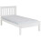 Monaco 3FT Single Low Foot End Bed Frame Only - White 1
